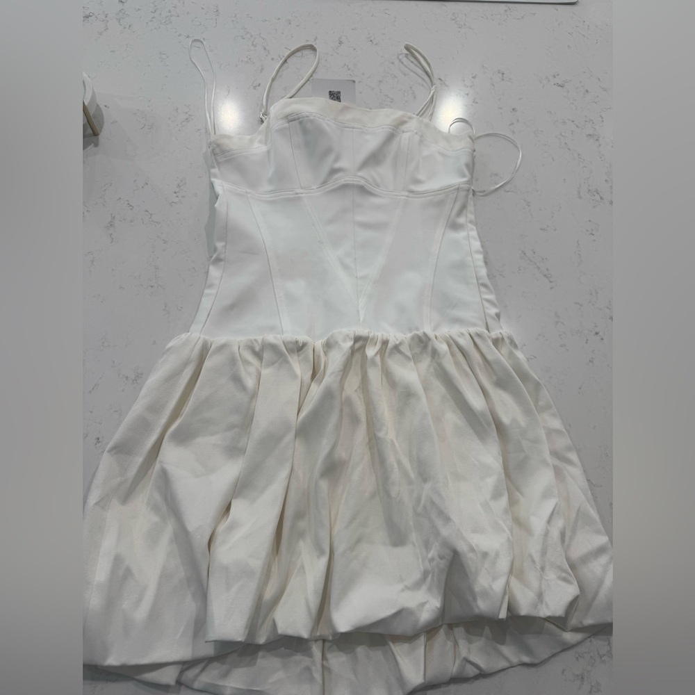 Bershka White Mini Dress